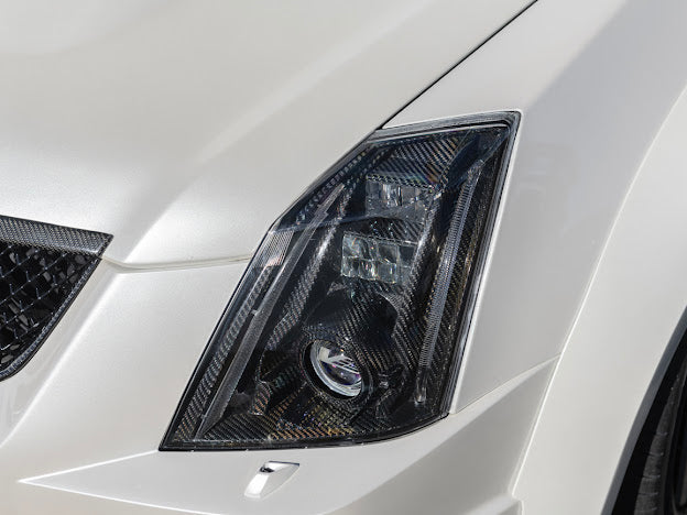 2009-2015 Cadillac CTS/CTS-V V2 SDP Carbon Fiber Headlight  Internal Housings Bezels